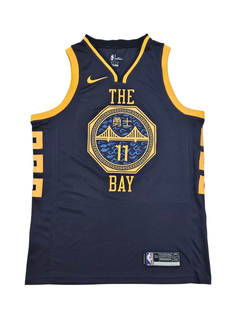 Klay Thompson Golden State Warriors The Bay Nike Swingman Jersey Size 50
